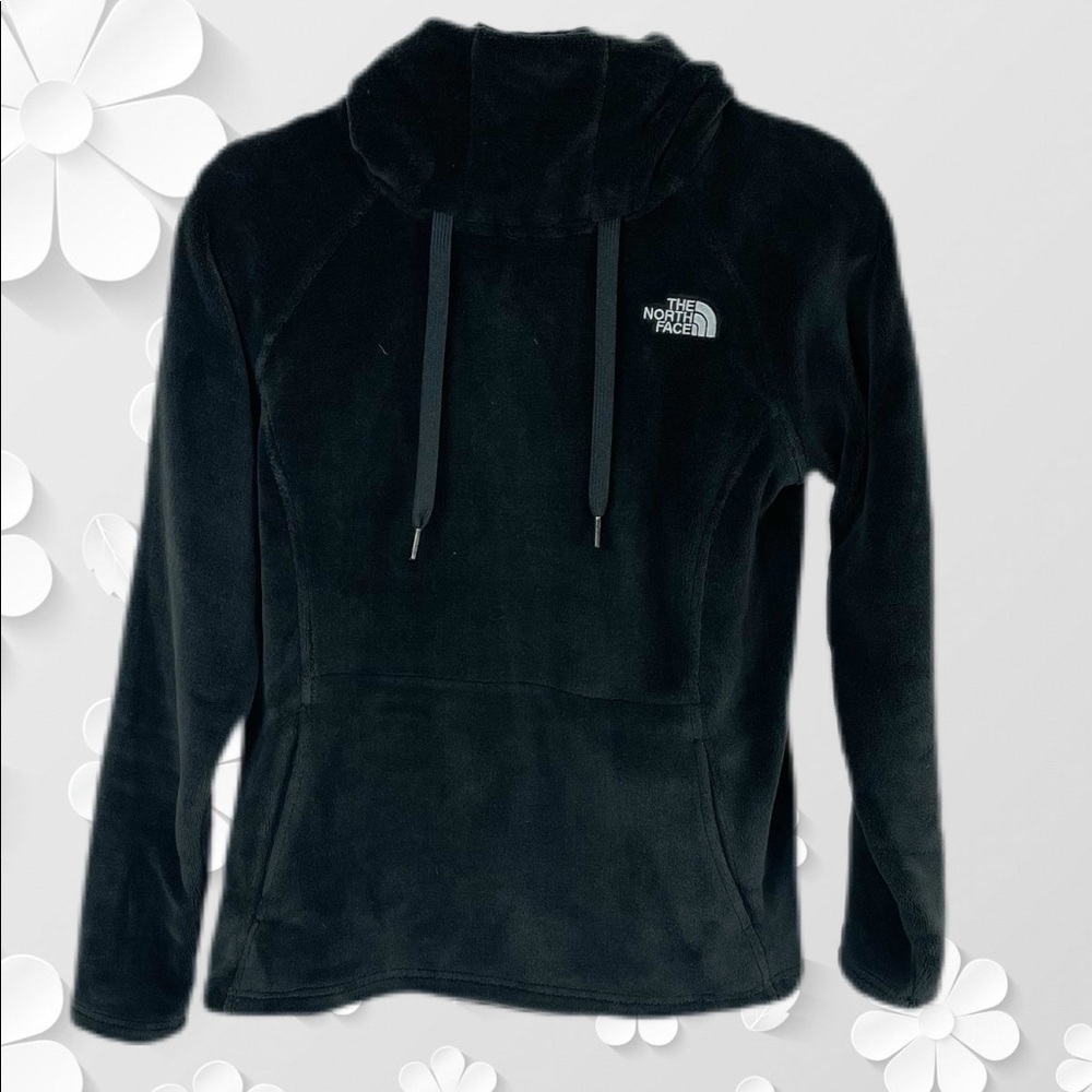 The North Face Black Fuzzy Plush Pullover Hoodie S